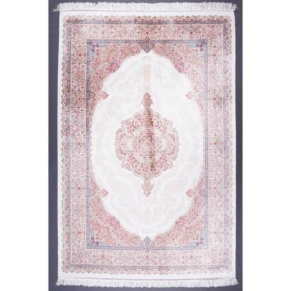 Best Rug for Living Room Bamboo Silk Medallion 6.2x4.2 ft - Rugs 1