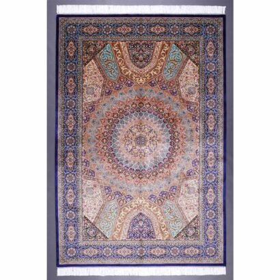 Best Rugs for Dining Room Silk Medallion 4.9x7.3 ft Oriental - Rugs 1