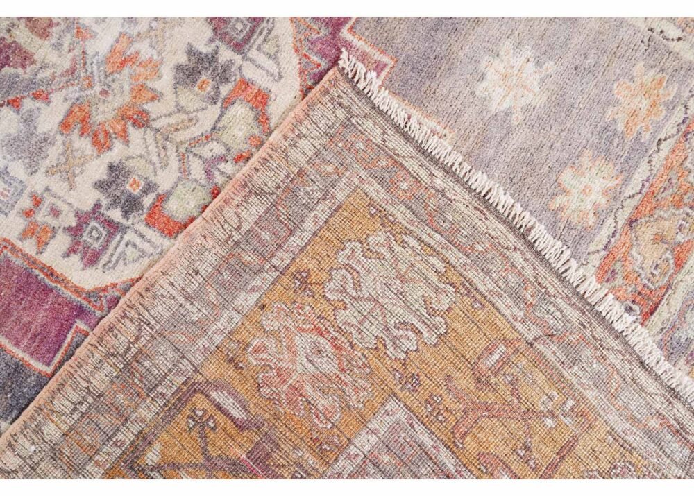 Brown Vintage Area Rug Traditional Sultani Hand-Knotted 7.9x5.7 ft