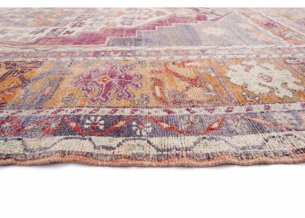 Brown Vintage Area Rug Traditional Sultani Hand-Knotted 7.9x5.7 ft