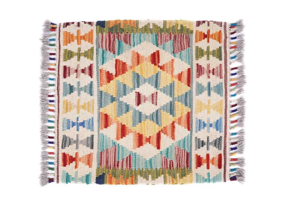 Ethnic Bohemian Set of 5 Pillows Handwoven Cushion Geometric Kilim