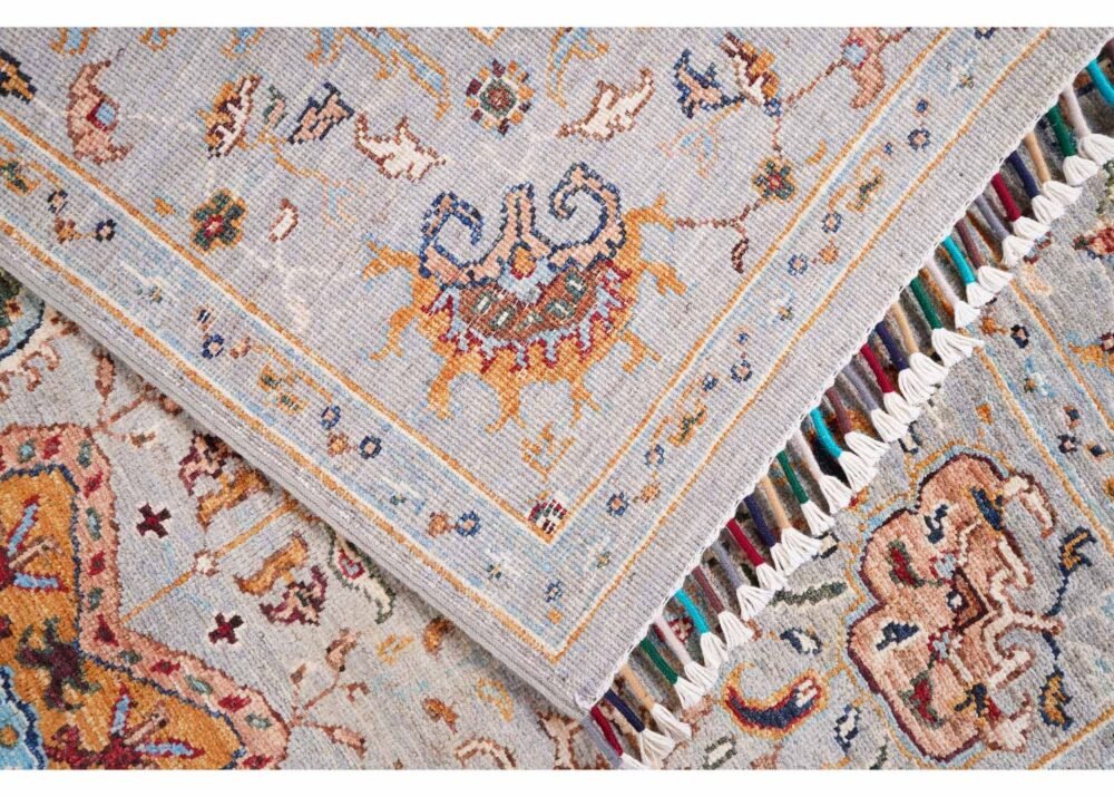 Exclusive Sultani Traditional Grey Oriental Rug 6x4 ft Hand-Knotted