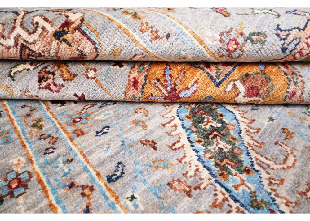 Exclusive Sultani Traditional Grey Oriental Rug 6x4 ft Hand-Knotted