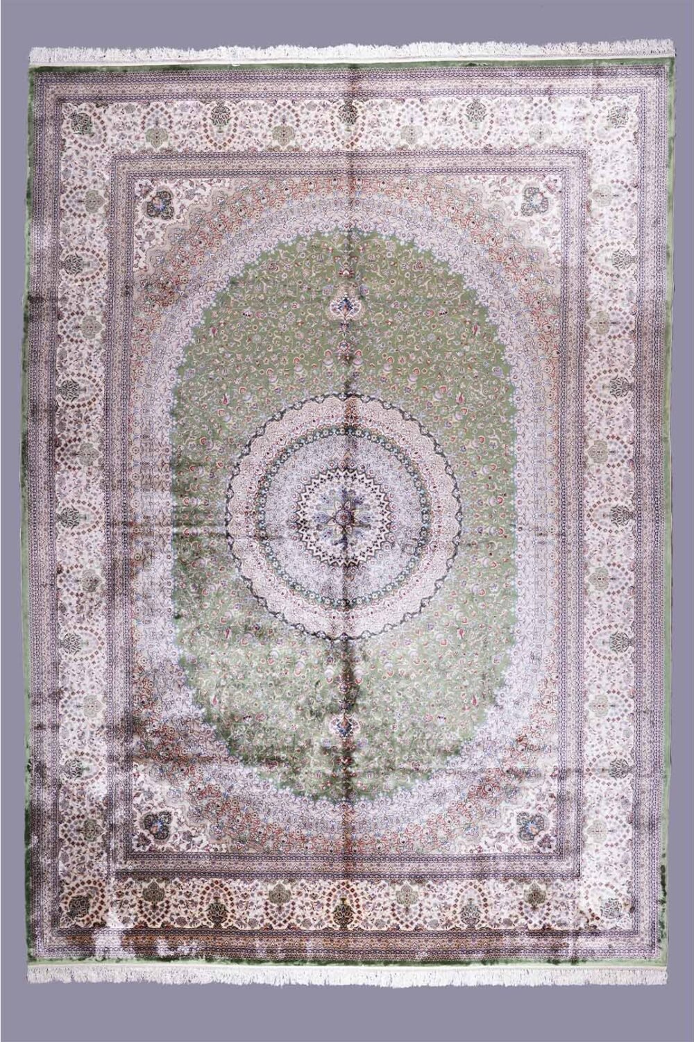 Extra Large Rug for Lounge 11x8 ft Silk Medallion - Rugs 1