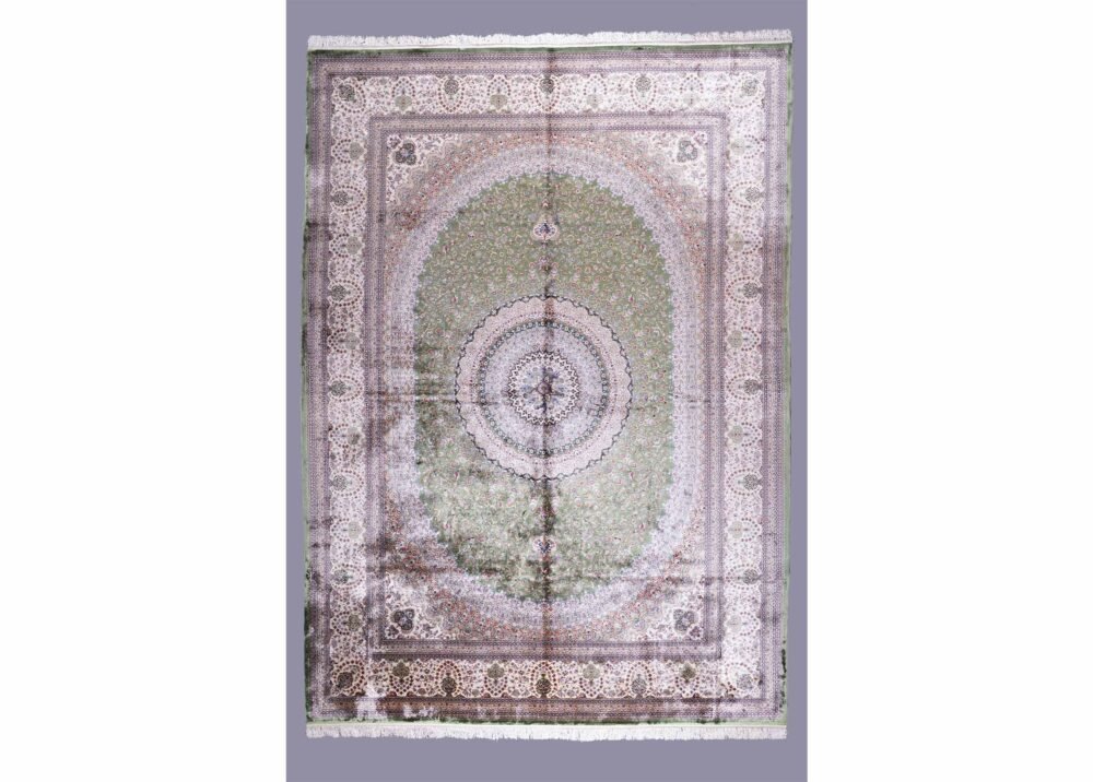 Extra Large Rug for Lounge 11x8 ft Silk Medallion - Rugs 1