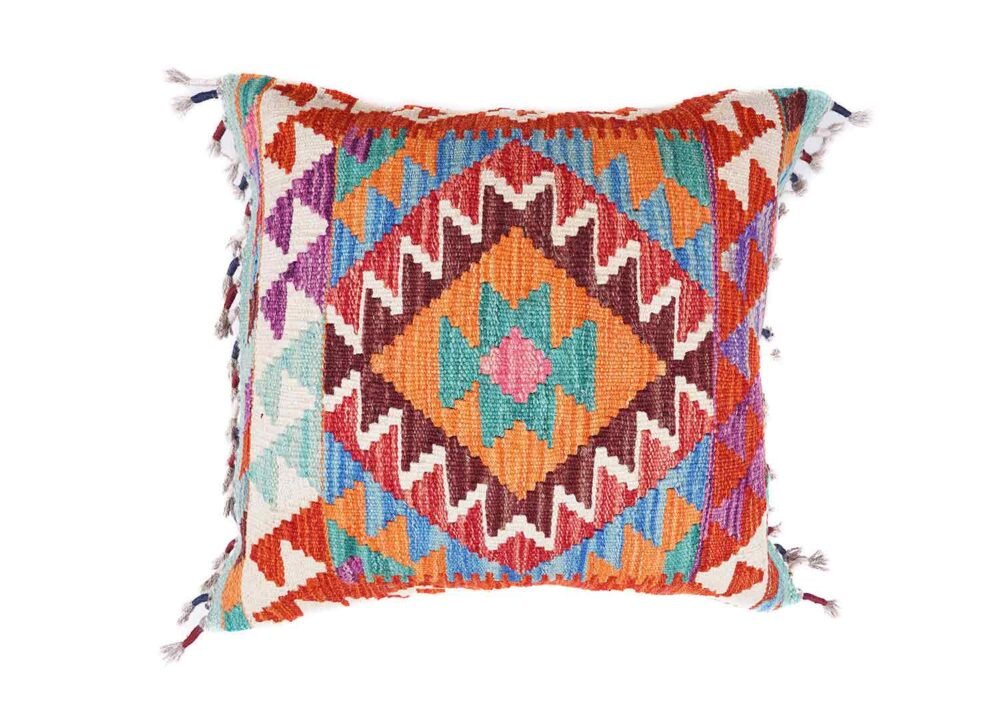 Garden Floor Cushions 5Pcs Set - Authentic Handwoven Kilim Pillow