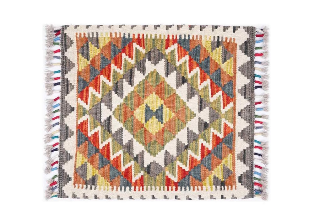Garden Floor Cushions 5Pcs Set - Authentic Handwoven Kilim Pillow