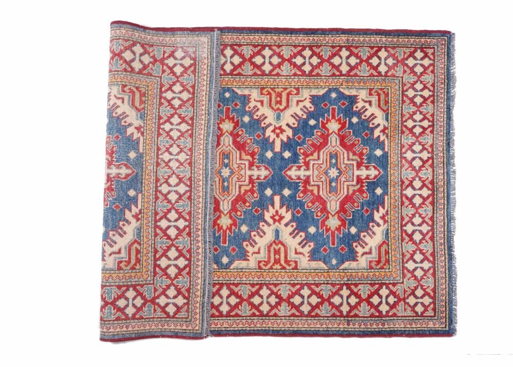 Hand-Knotted Sirvan Traditional Outdoor Rug Beige-Blue 5.4x3.7 ft