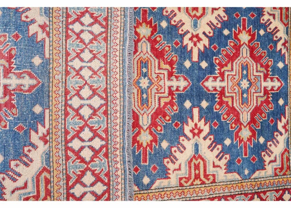 Hand-Knotted Sirvan Traditional Outdoor Rug Beige-Blue 5.4x3.7 ft