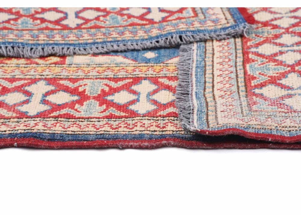 Hand-Knotted Sirvan Traditional Outdoor Rug Beige-Blue 5.4x3.7 ft