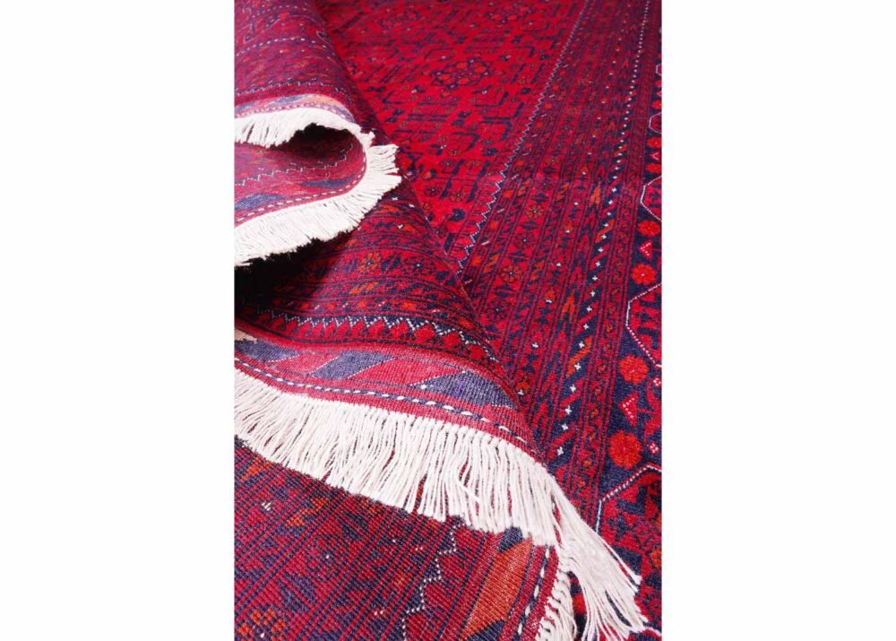 Hand-Knotted Traditional Usak Brown Stripe Outdoor Rug 9.6x6.8 ft