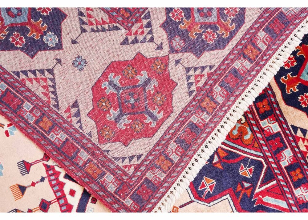High-Quality Traditional Oriental Red Rug 9.2x6.5 ft Bilicik