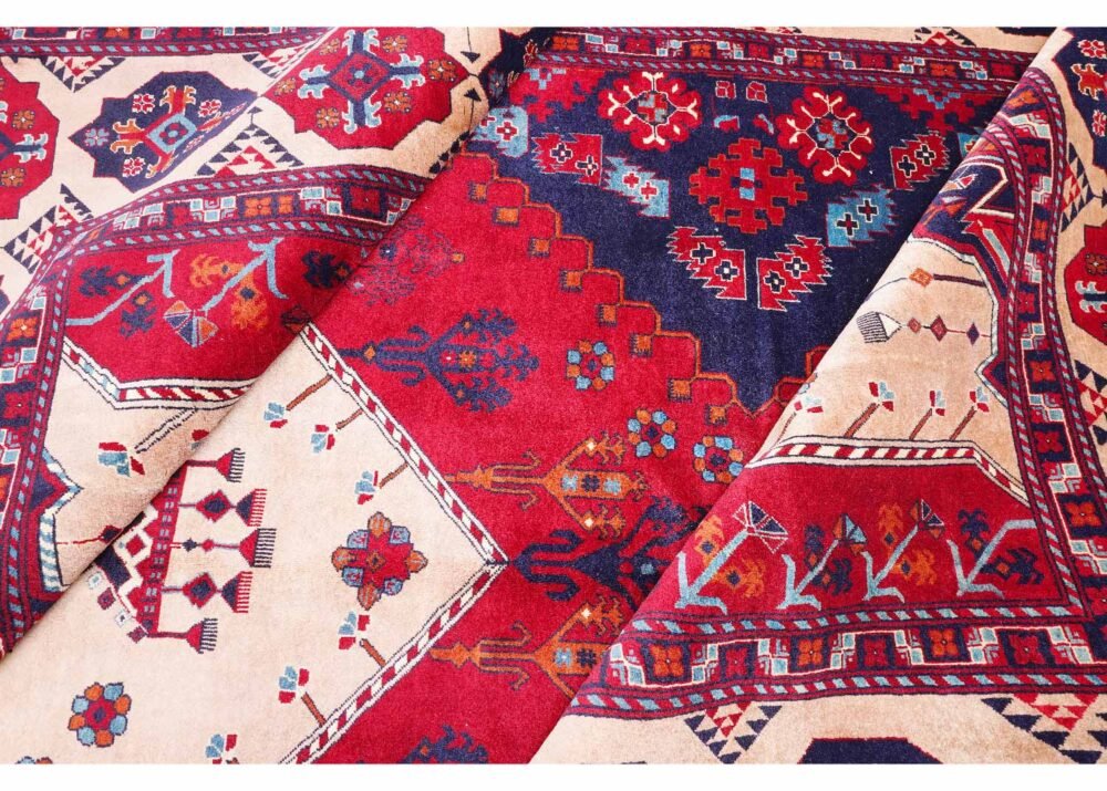 High-Quality Traditional Oriental Red Rug 9.2x6.5 ft Bilicik