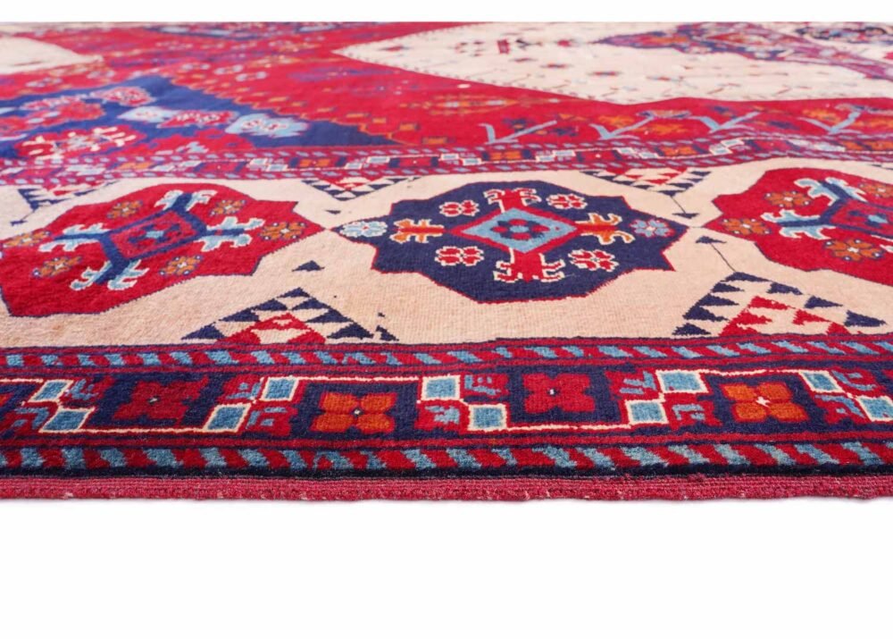 High-Quality Traditional Oriental Red Rug 9.2x6.5 ft Bilicik