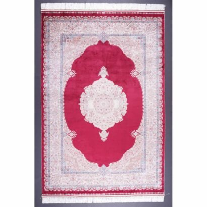 High-end Oriental Area Rug 5.2x7.5 ft Silk Medallion - Rugs 1