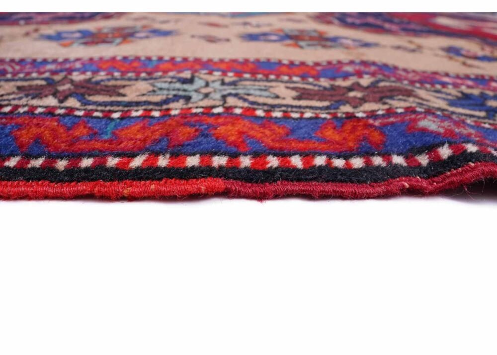 Karabag Vintage Wool Area Rug Hand-Knotted 6.8x3.9 ft Traditional