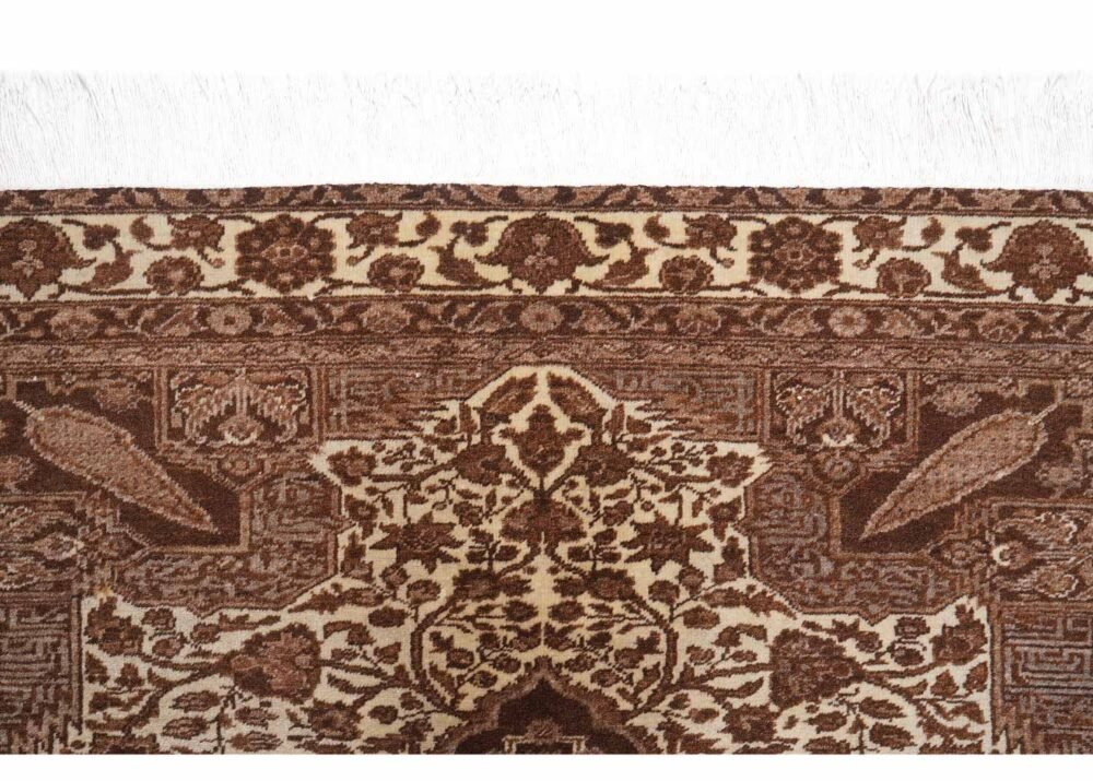 Kayseri Naturel Brown Beige Area Rug Traditional Oriental 6.5x4.7 ft
