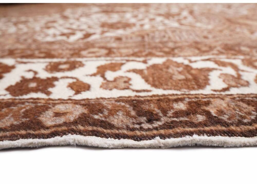 Kayseri Naturel Brown Beige Area Rug Traditional Oriental 6.5x4.7 ft
