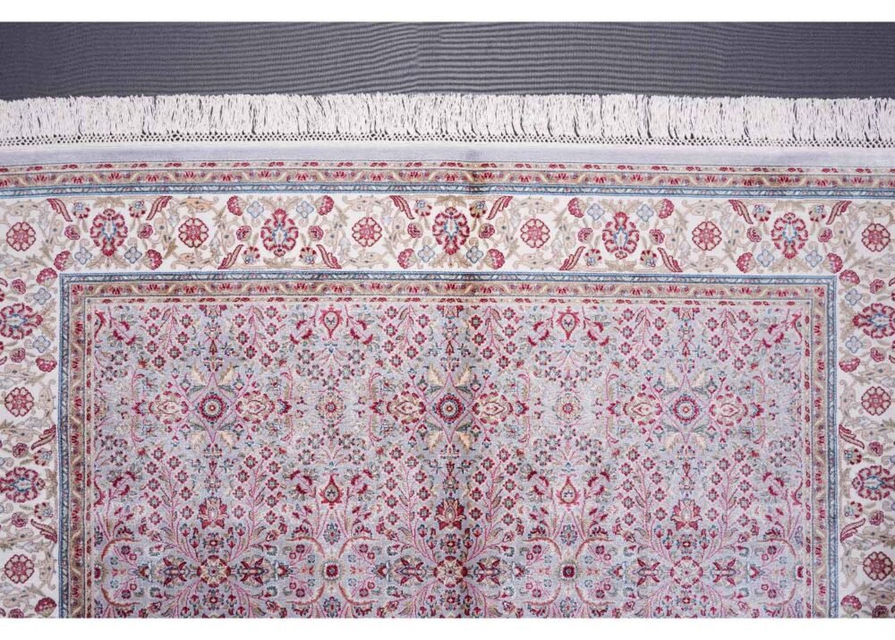 Machine Made Area Rug from Bamboo Silk 6.2x4.2 ft Medallion - Rugs 1