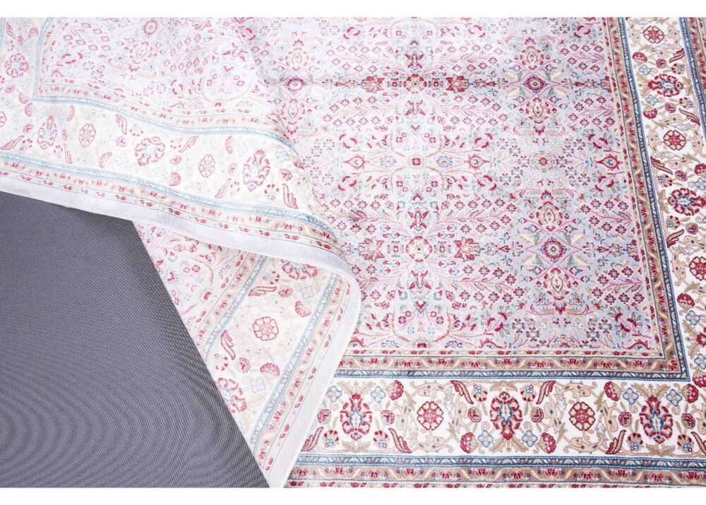 Machine Made Area Rug from Bamboo Silk 6.2x4.2 ft Medallion - Rugs 1