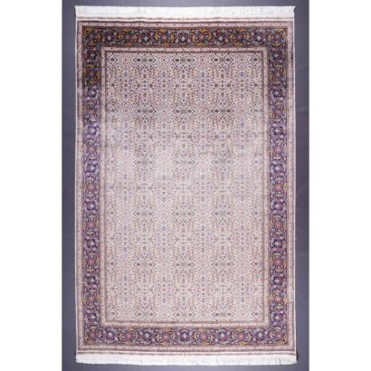 Mini Floral Indoor Outdoor Rug Bamboo Silk 6.5x9.8 ft Large Medallion - Rugs 1