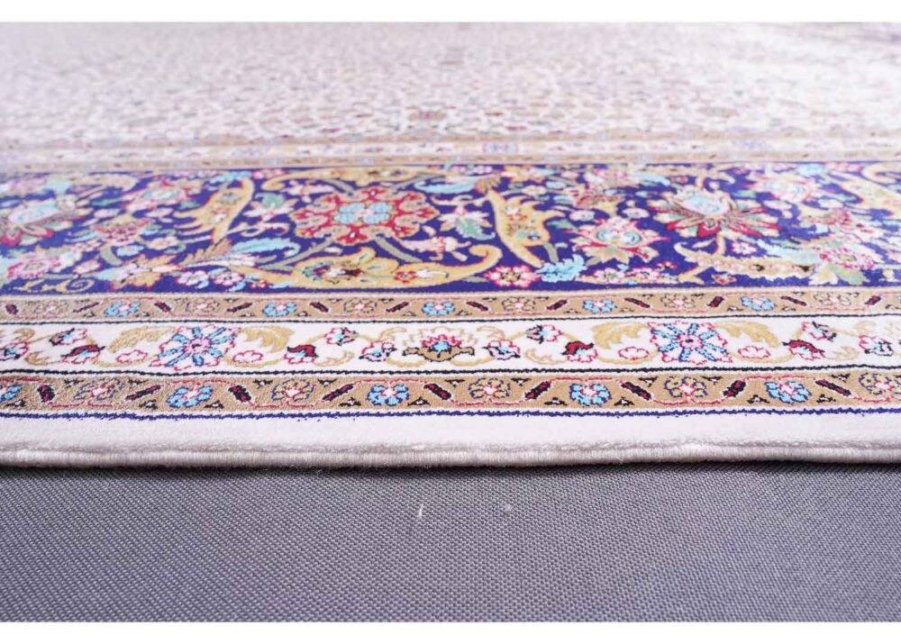 Mini Floral Indoor Outdoor Rug Bamboo Silk 6.5x9.8 ft Large Medallion - Rugs 1