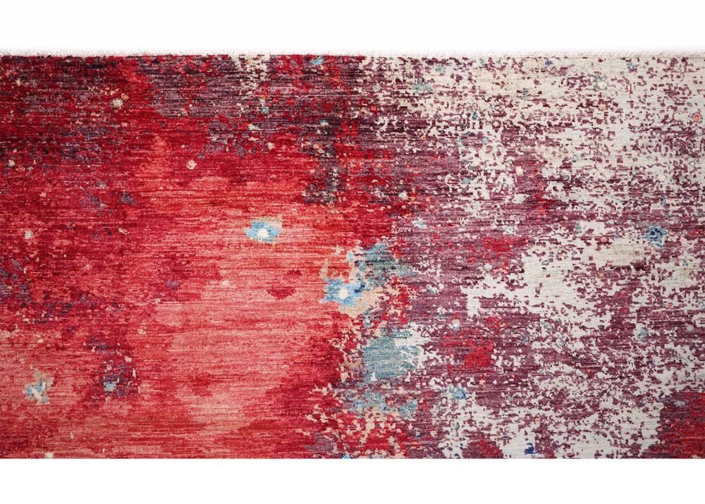 Modern Abstract Rug Red Blue 9.7x8.2 ft - Rugs 1