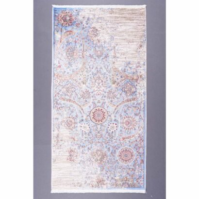 Modern Beige Floral Rug 1.9x3.9 ft Washable - Rugs 1