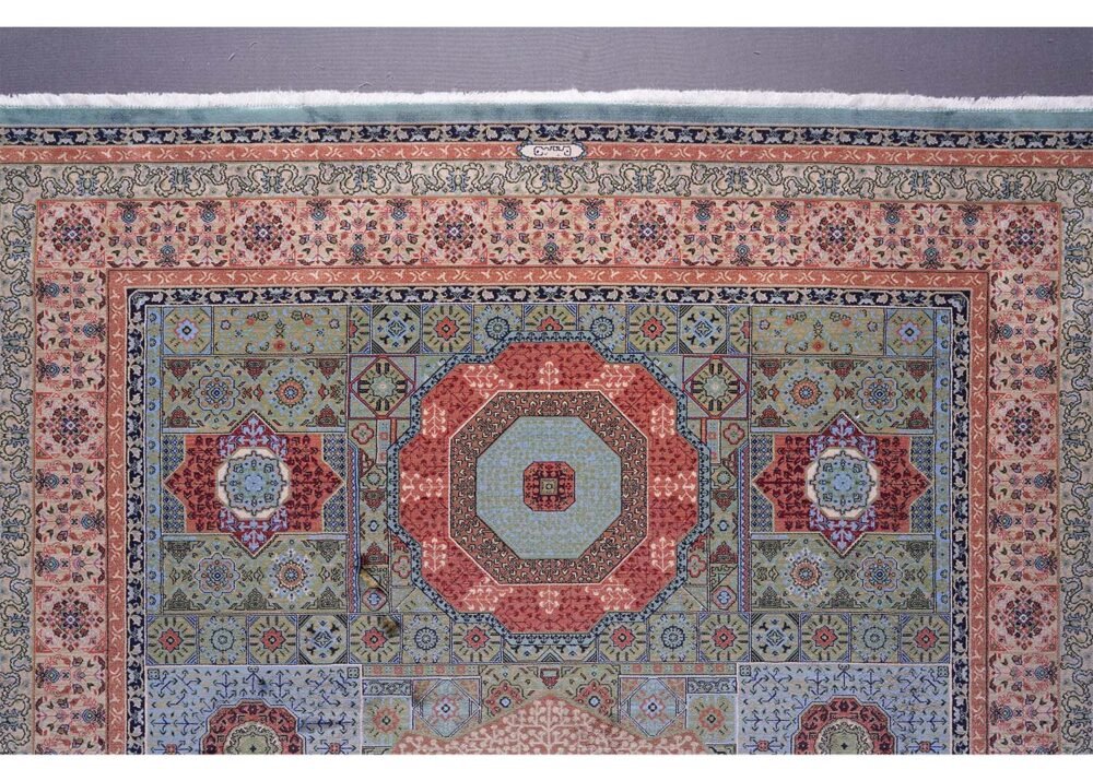 Modern Memluk Green and Brown Rug 3.9x5.9 ft - Rugs 1