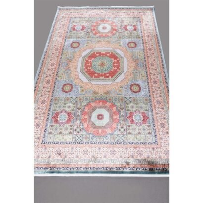 Modern Memluk Green and Brown Rug 3.9x5.9 ft - Rugs 1