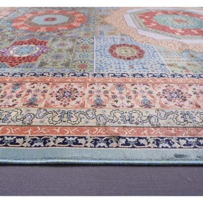 Modern Memluk Green and Brown Rug 3.9x5.9 ft - Rugs 1