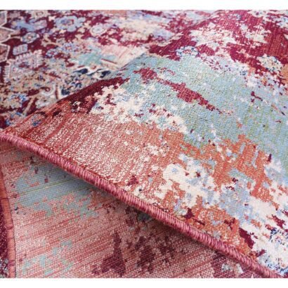 Modern Red Rug Washable Oriental 1.9x3.9 ft Turkish - Rugs 1