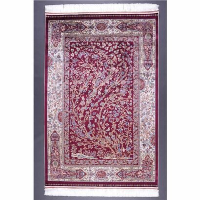 New Area Rugs Machine Made Silk Medallion 3.9x5.9 ft - Rugs 1