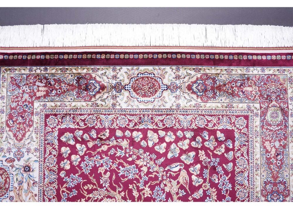 New Area Rugs Machine Made Silk Medallion 3.9x5.9 ft - Rugs 1