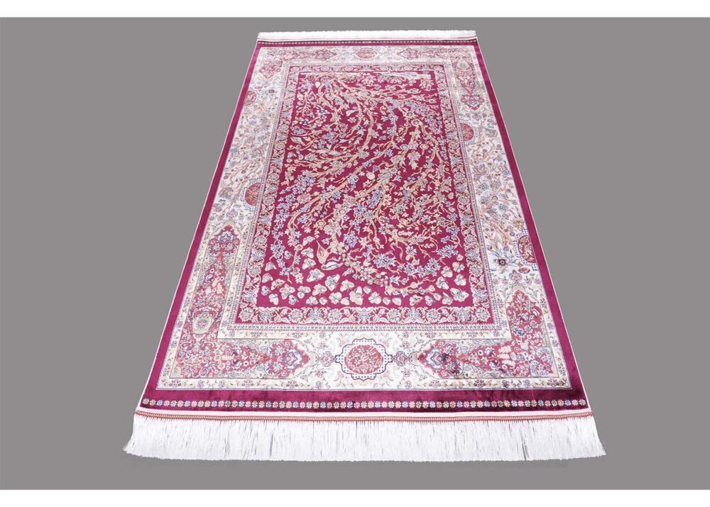 New Area Rugs Machine Made Silk Medallion 3.9x5.9 ft - Rugs 1