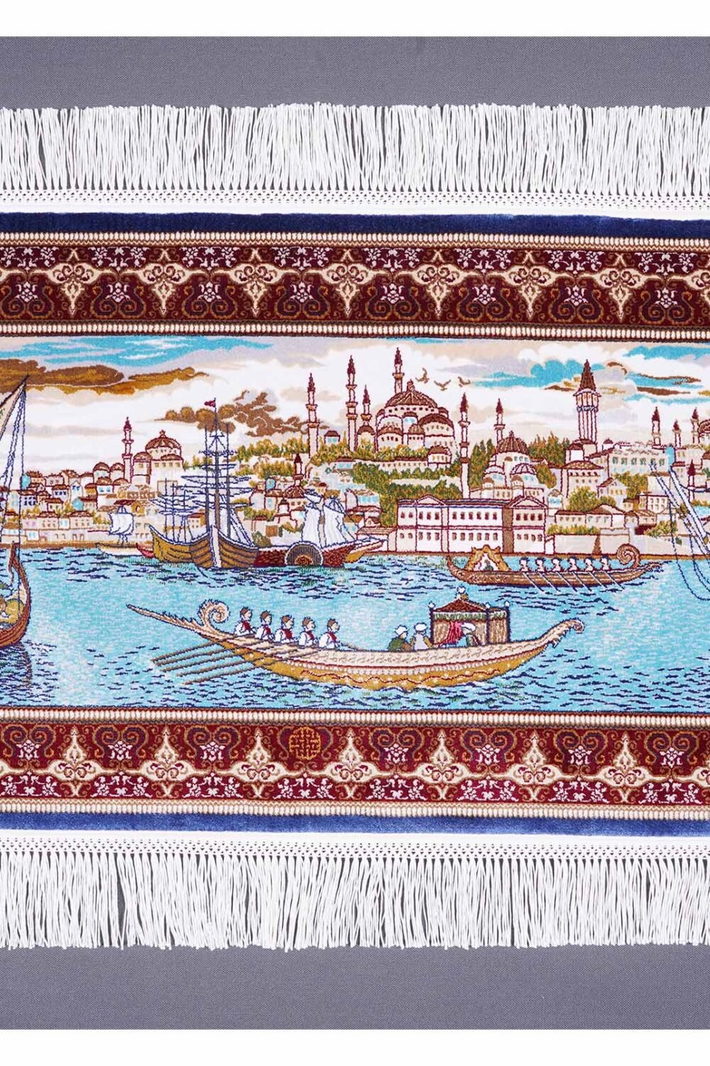 Oriental Area Rug Small Room Silk Portrait 2.9x1.3 ft - Rugs 1