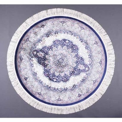 Oriental Circular Area Rugs 3.2x3.2 ft Silk Medallion - Rugs 1