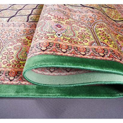 Oriental Rugs for Sale Brown-Green Silk 3.9x5.9 ft Medallion - Rugs 1