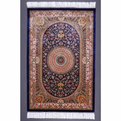 Oriental Small Throw Rugs Washable 2.6x3.9 Medallion Silk - Rugs 1