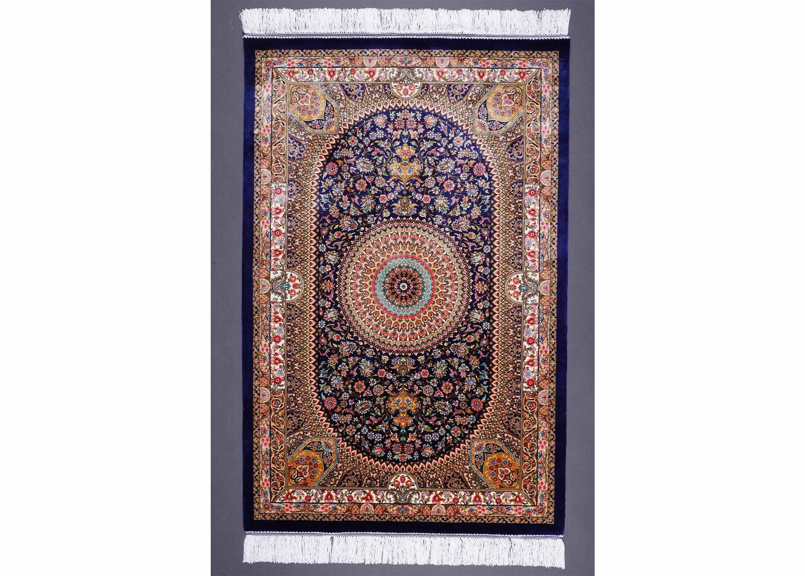 Oriental Small Throw Rugs Washable 2.6x3.9 Medallion Silk Oriental Small Throw Rugs Washable 2.6x3.9 Medallion Silk - Rugs 1