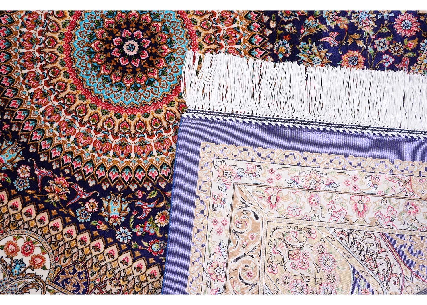 Oriental Small Throw Rugs Washable 2.6x3.9 Medallion Silk - Rugs 1