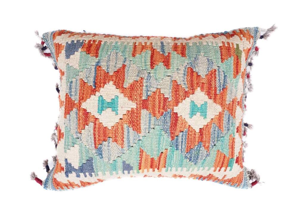 Outdoor Floor Cushions - 3 Pcs Handwoven Kilim Pillow Set