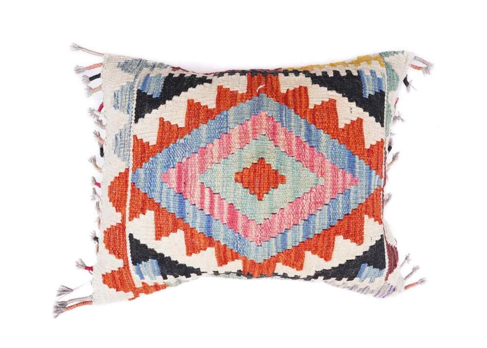 Outdoor Floor Cushions - 3 Pcs Handwoven Kilim Pillow Set