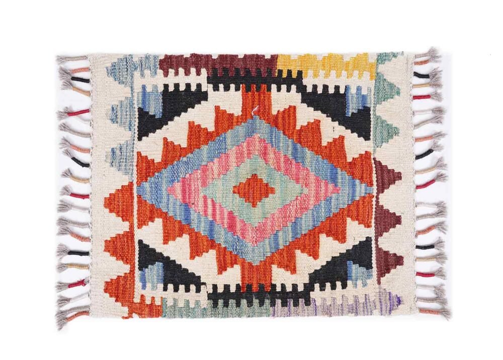 Outdoor Floor Cushions - 3 Pcs Handwoven Kilim Pillow Set