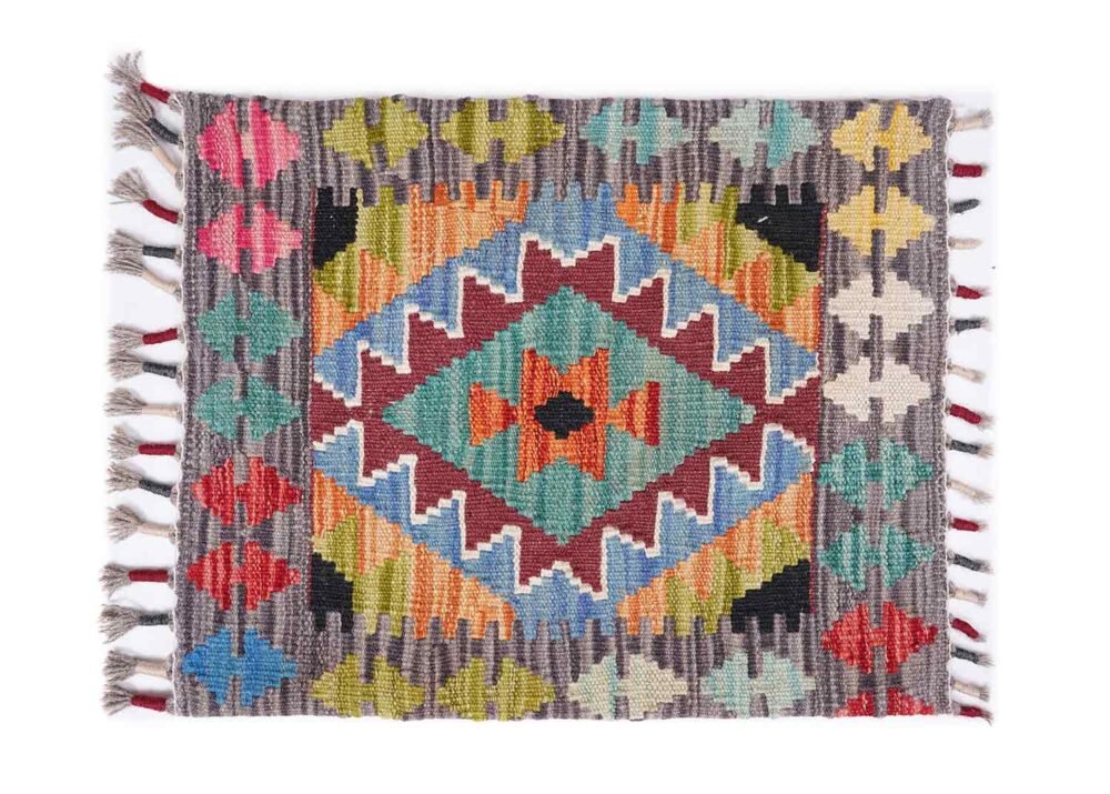 Outdoor Floor Cushions - 3 Pcs Handwoven Kilim Pillow Set