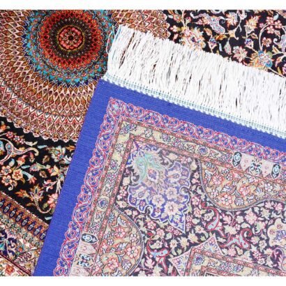 Outdoor Rugs for Deck Brown Silk Medallion 3.9x5.9 ft - Rugs 1