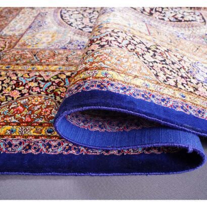 Outdoor Rugs for Deck Brown Silk Medallion 3.9x5.9 ft - Rugs 1