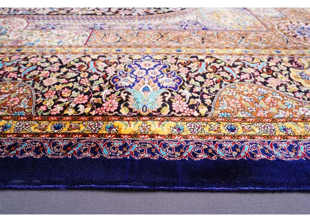 Outdoor Rugs for Deck Brown Silk Medallion 3.9x5.9 ft - Rugs 1