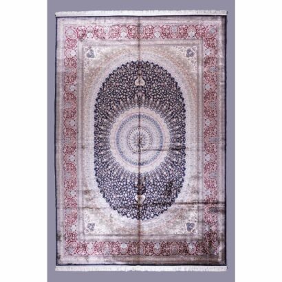 Oversized Rug for Living Room Silk Medallion 11x8 ft - Rugs 1