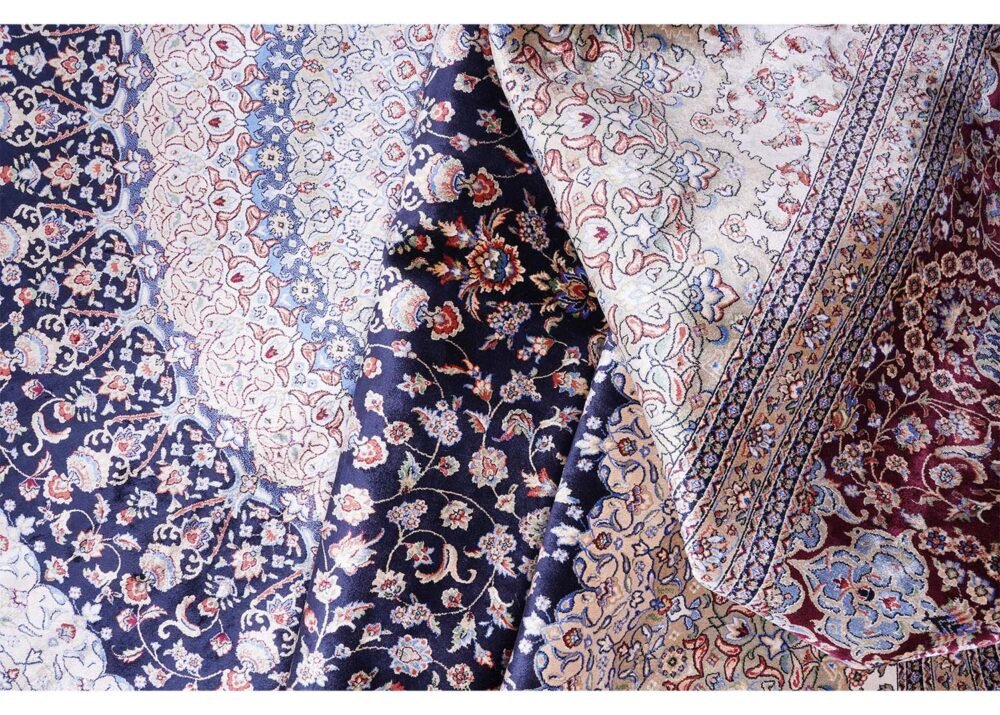 Oversized Rug for Living Room Silk Medallion 11x8 ft - Rugs 1
